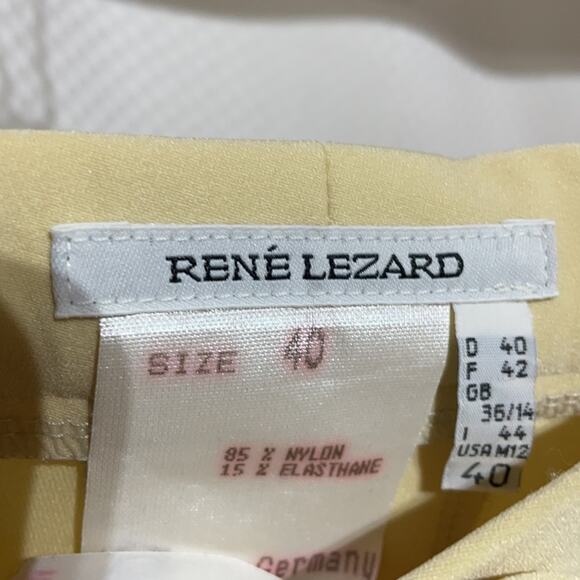 Rene Lezard cream vintage 40 or 8 taper leg cuffed trouser Like new - Picture 2 of 6